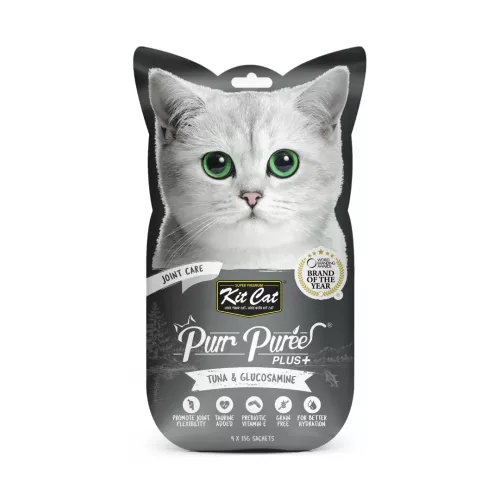 Kit Cat Purr Puree Plus+ Tuna (Joint Care) 4 x 15g