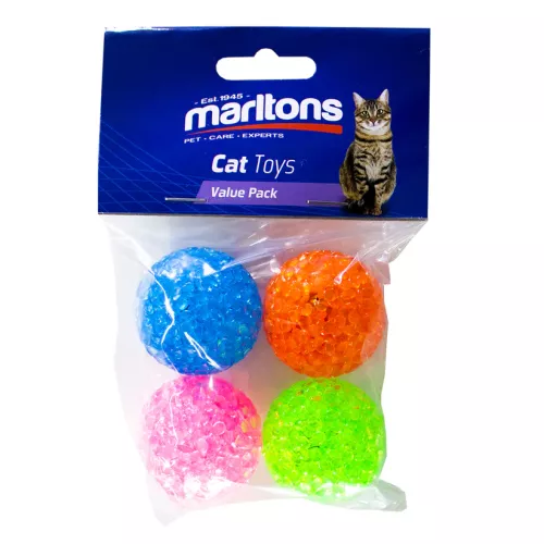 Marltons Cat Glitter Balls x 4