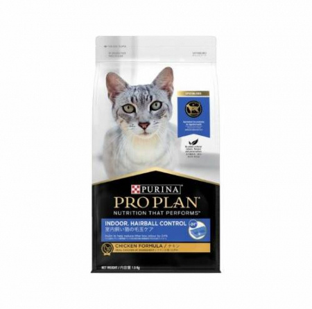 Pro Plan Feline Adult Indoor & H/ball Control 3KG