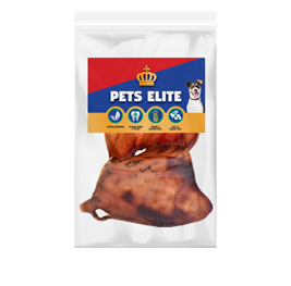 Pets Elite Smoked Pigs Ear Wrapped