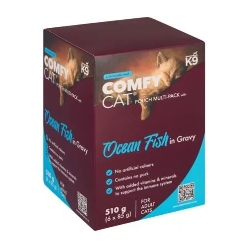 K-9 Comfy Cat Ocean Fish in Gravy (Adult) 6 x 85g