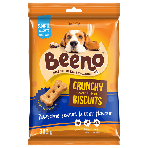 Beeno Peanut Butter Flavour Dog Biscuits 300g