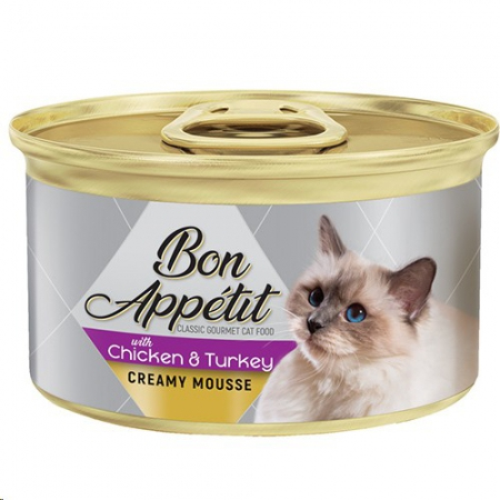 Bon Appetit Creamy Mousse Chicken & Turkey 85g x 12