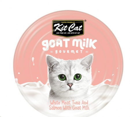 Kit Cat Tuna Flakes & Salmon with Goat Milk 80g