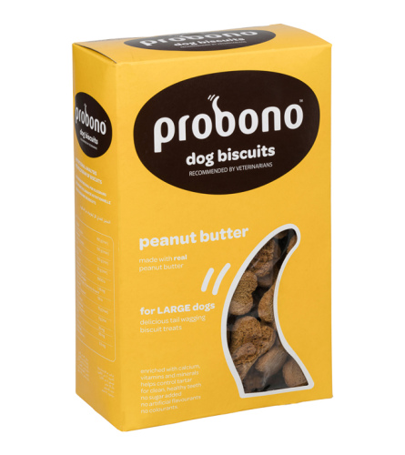 Probono Biscuits Peanut Butter Large Dog 1kg