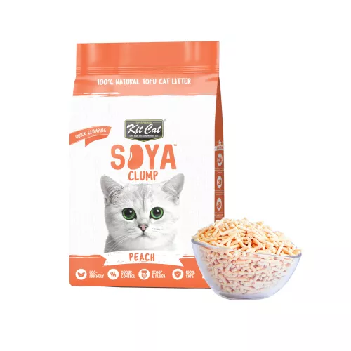 Kit Cat Soya Clump Cat Litter Peach 2.8kg