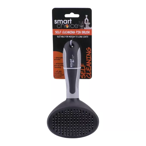 Smart Choice Easy Clean Grooming Pin Brush 10cm x 10.5cm