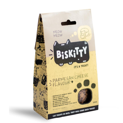 Biskitty Parmesan Cheese Cat Treats 200g