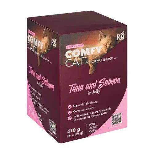 K-9 Comfy Cat Tuna & Salmon in Jelly (Adult) 6 x 85g