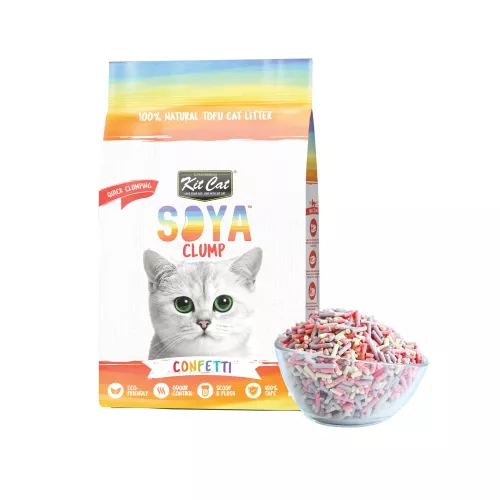 Kit Cat Soya Clump Cat Litter Confetti 2.8kg