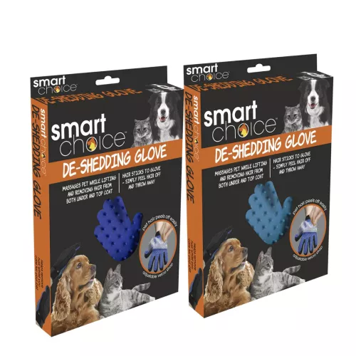 Smart Choice Deshedding Grooming Gloves 23cm